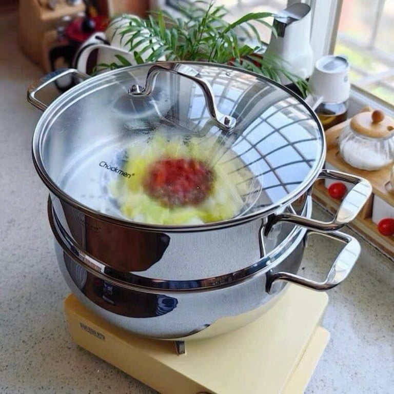 CKM106 - Nồi xửng hấp 2 tầng Chockmen, size 30cm