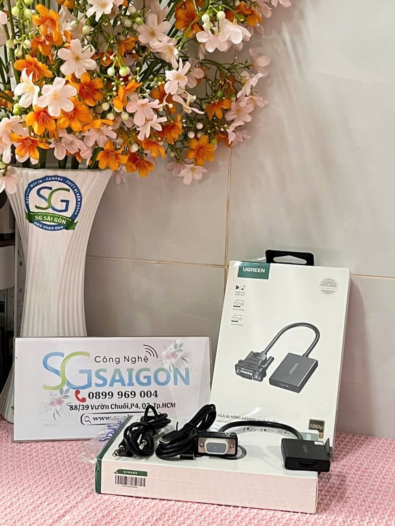 Cáp Chuyển Đổi VGA Sang HDMI+Audio 1080P@60Hz Ugreen 50945