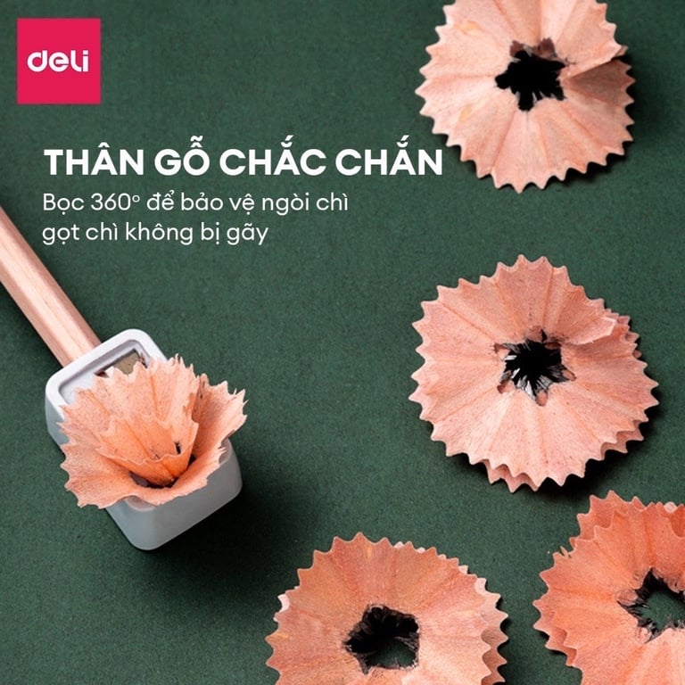 HỘP 30 BÚT CHÌ LỤC GIÁC DELI