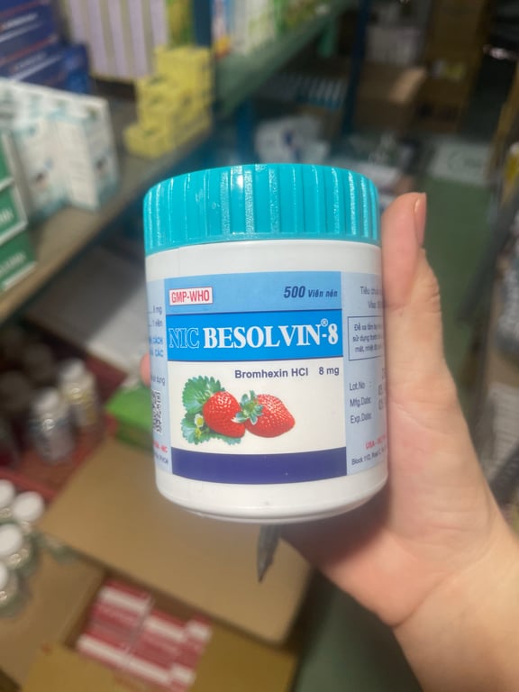 Bromhexin 8 c/500viên nén nic bissolvin
