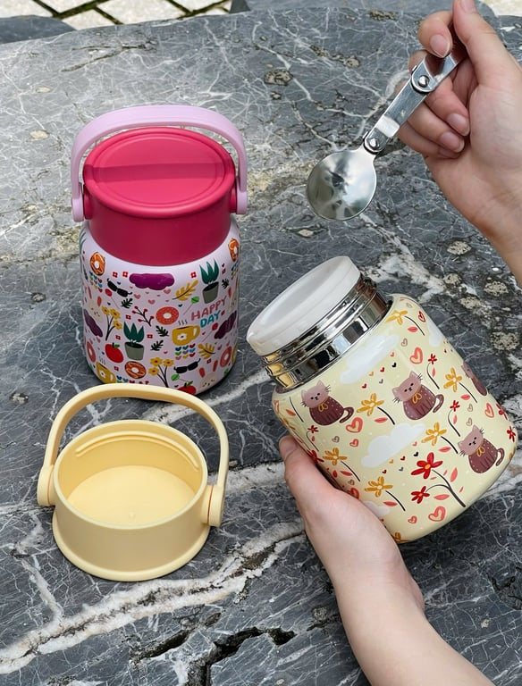 🍯 Bình Ủ Cháo Inox 316 – 500ml