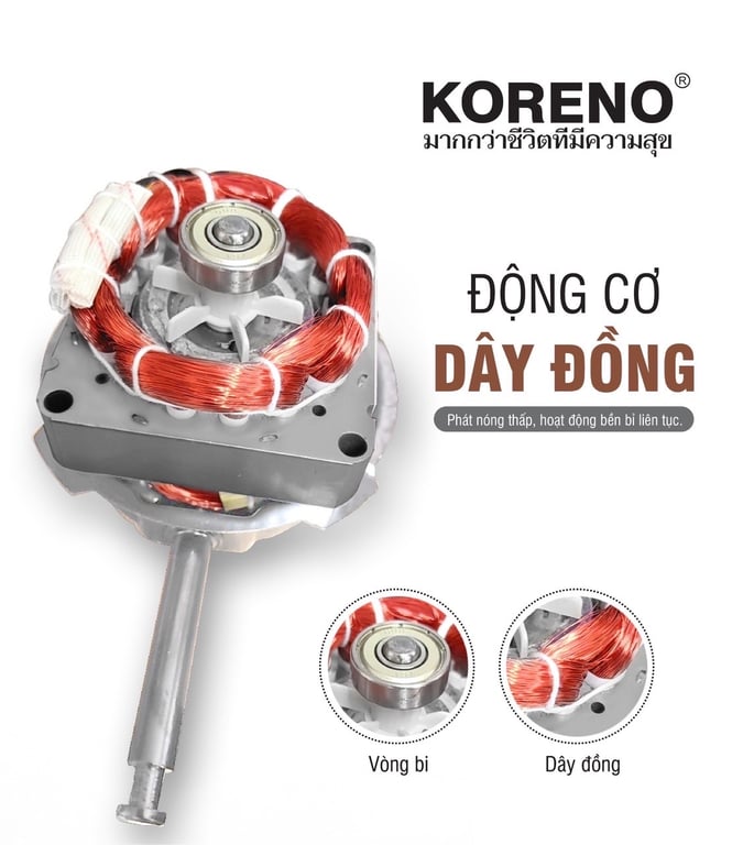 Quạt cây KORENO - có điều khiển KN-116, KN118