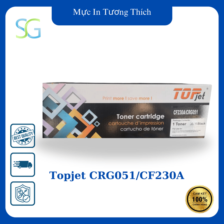 Hộp Mực In Tương Thích Topjet - 30A CRG051/CF230A