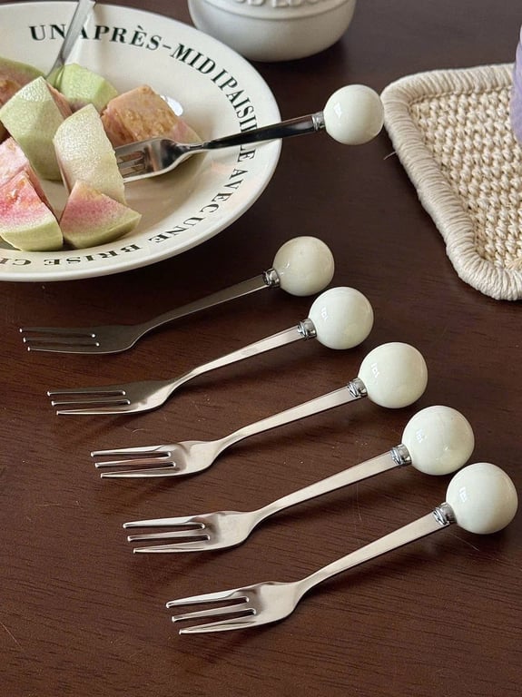 Set 6 dĩa mini + 1 lọ sứ "GOOD LUCK