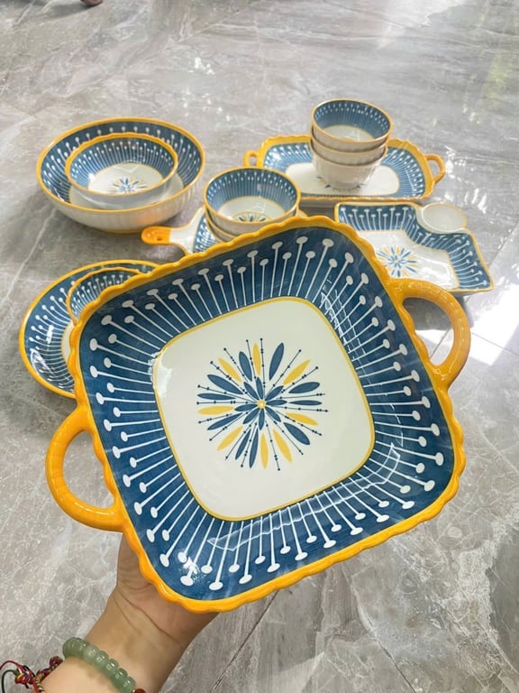 💗 BỘ BÁT ĐĨA PHONG CÁCH NHẬT 15 món