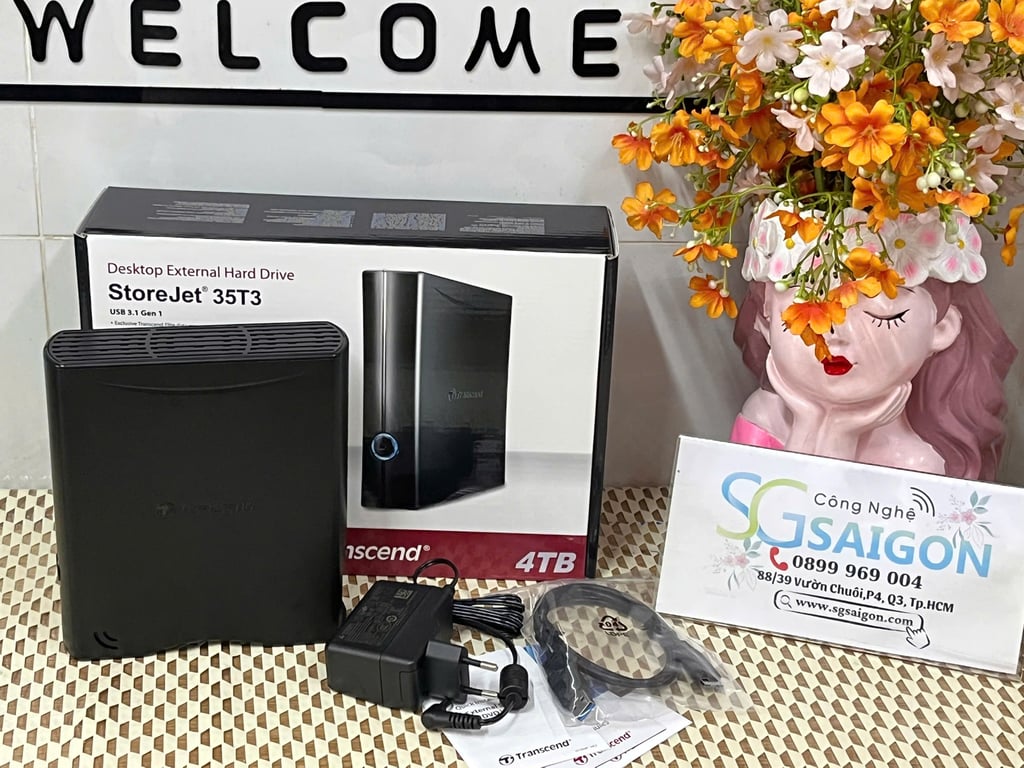 Ổ cứng Transcend 4TB StoreJet 3.5" T3 Portable HDD TS4TSJ35T3