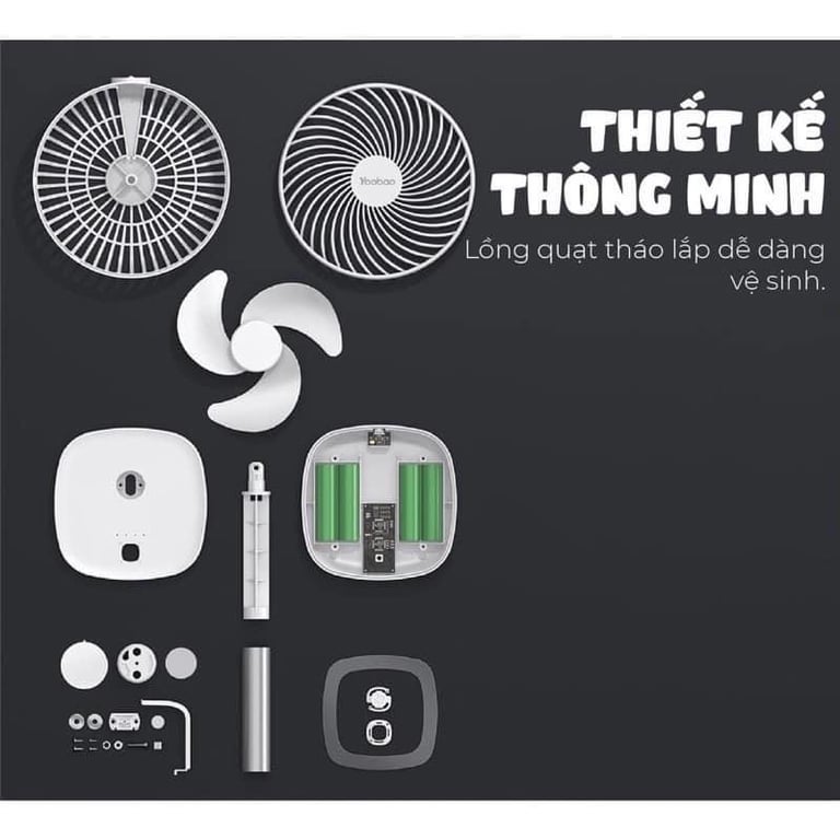 Quạt yoobao 10000mah