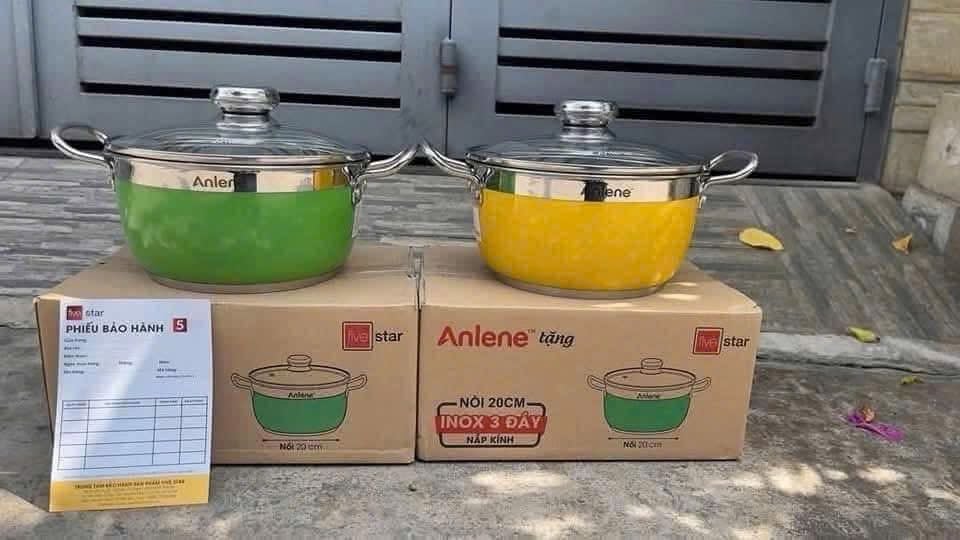 Nồi sơn màu 3 đáy inox 430 Fivestar Standard (20cm) hàng KM