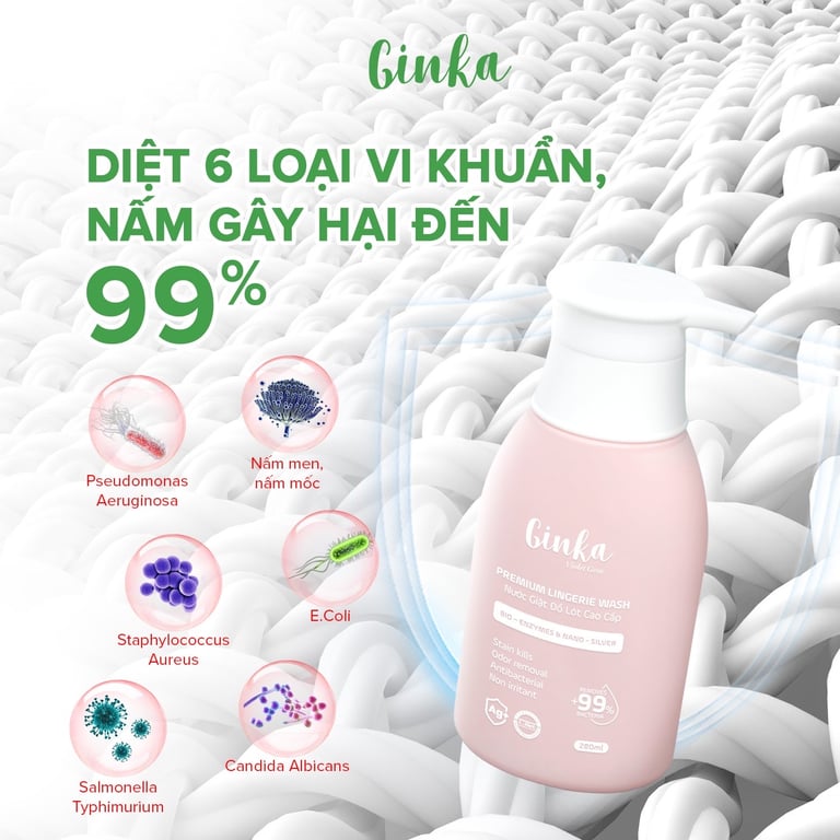 NƯỚC GIẶT ĐỒ LÓT SINH HỌC CAO CẤP GINKA