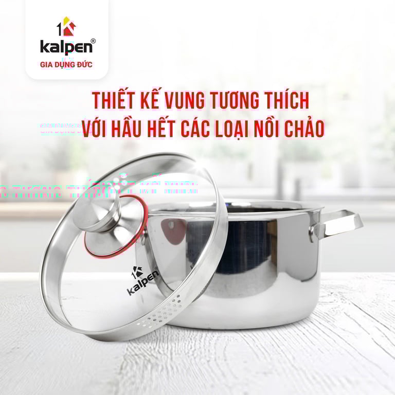 NẮP VUNG KÍNH CƯỜNG LỰC KALPEN size 20-24-26-28
