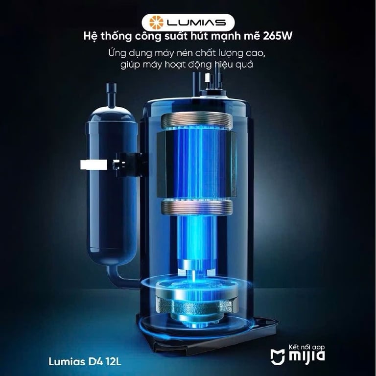 Máy hút ẩm thông minh Lumias NWT D4 12L