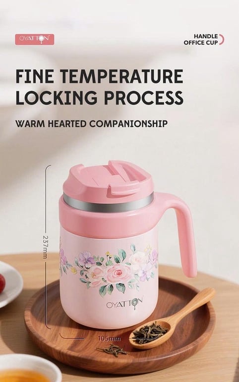 Bình ủ cháo, cốc giữ nhiệt Lady L’Amour 500ml Oyatton - O55