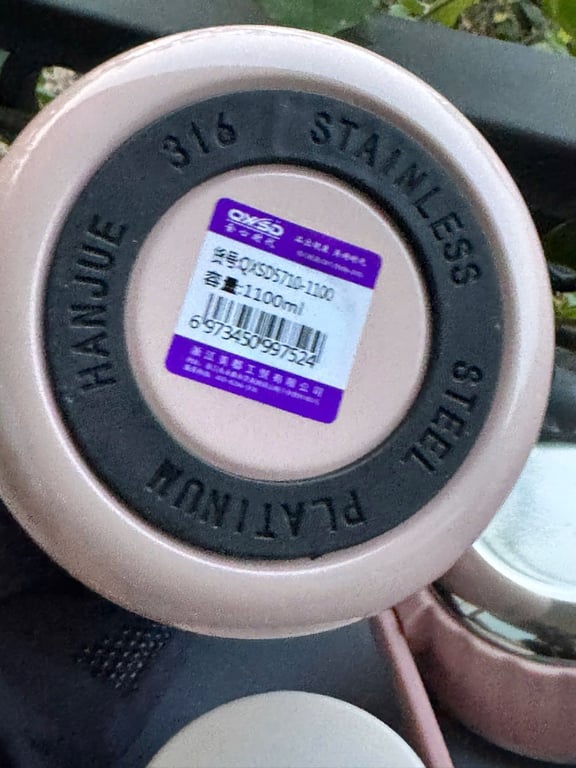 Bình ủ cháo cao cấp có quai xách tiện lợi kèm thìa inox gấp gọn 1100ml