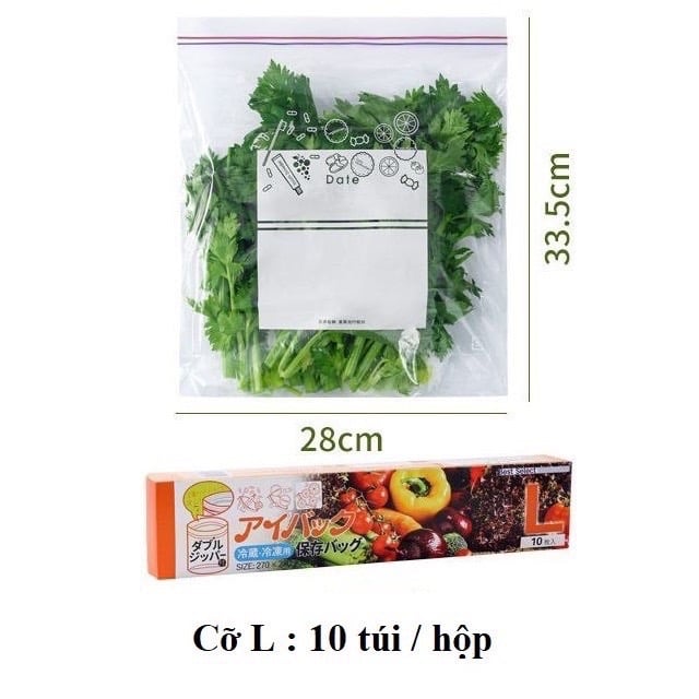 💥 SET 3 hộp túi zíp BỌC THỰC PHẨM hàng xuất Nhật( 3 hộp size S, M, L)