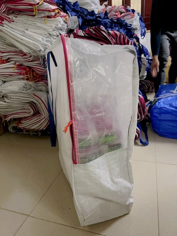 set 3 Túi đựng chăn DIMPA IKEA trắng