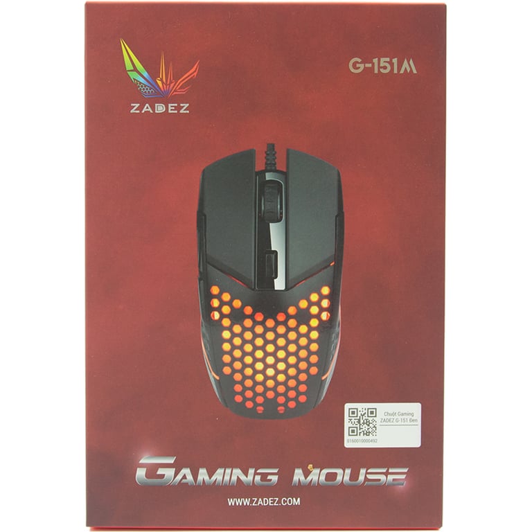 Chuột Gaming Có Dây Zadez G-151M  - Màu Đen