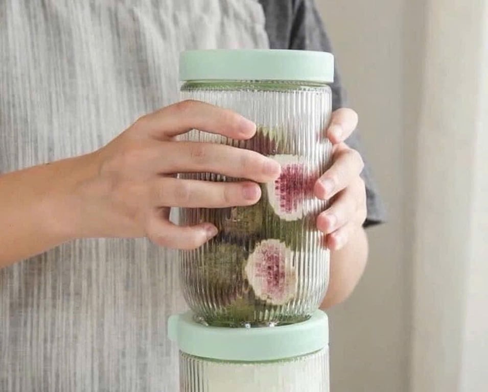 5 HŨ THỦY TINH 900ml Hàng quà tặng khuyến mại của Unilever