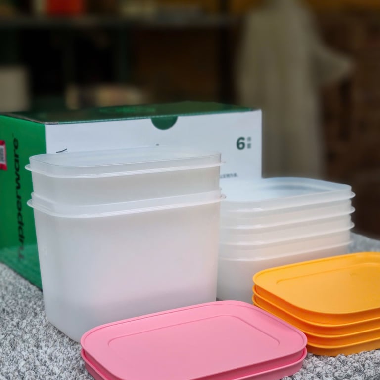 Set  6 HỘP DẺO tupperware