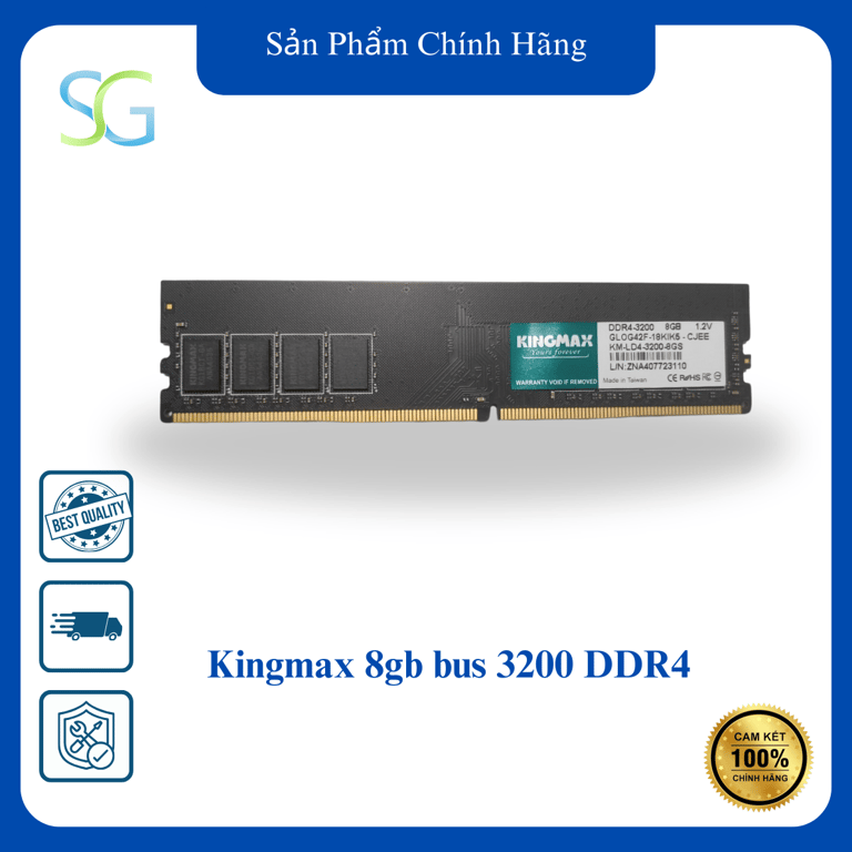 RAM Desktop Kingmax 8gb bus 3200 DDR4 (GLOG42F)