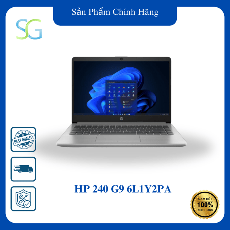 Laptop HP 240 G9 6L1Y2PA (Core™ i5-1235U/ 8GB/ 512GB/ Iris® Xᵉ Graphics/ 14 inch FullHD/ Windows 11 Home/ Bạc)