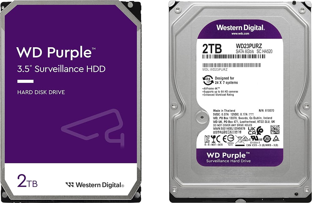 Ổ cứng giám sát WD Purple 2TB WD23PURZ