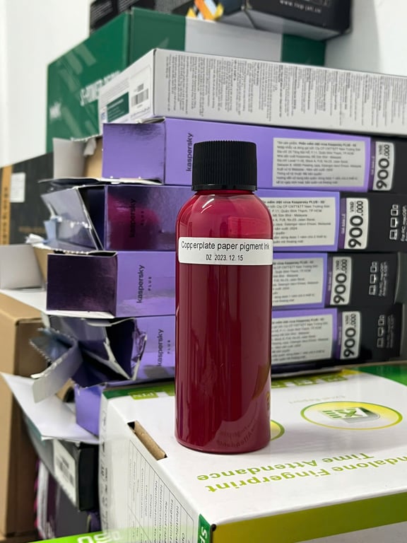 Mực Dầu Pigment Màu Đỏ Nhạt 100ml