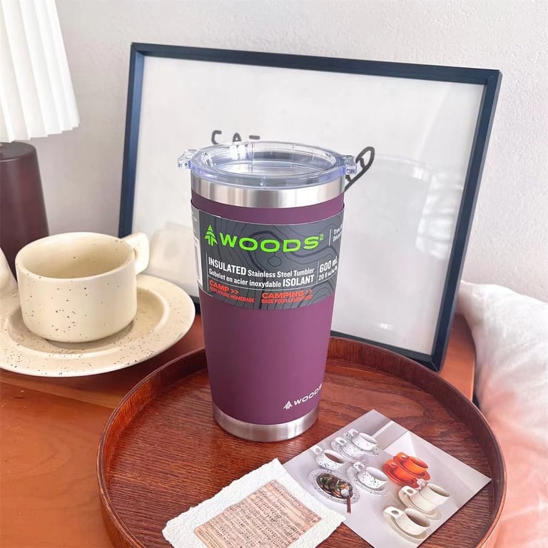 cốc giữ nhiệt wood 600ml