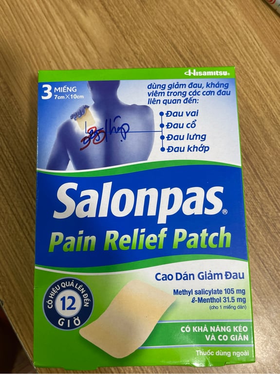 Salonpas hộp 3 miếng