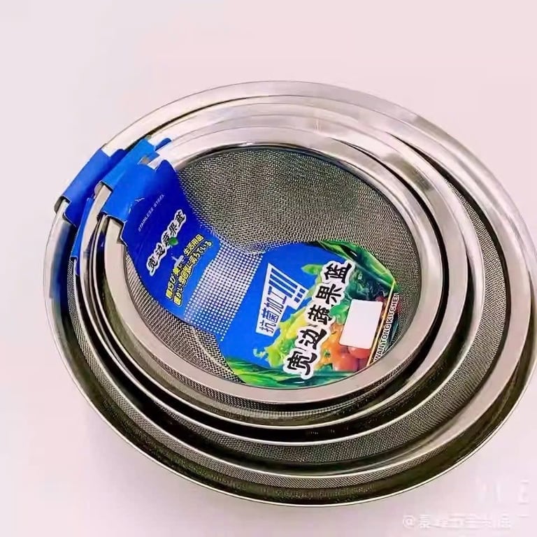 MK29 - SET 5 MÓN RỔ INOX xuất Nhật