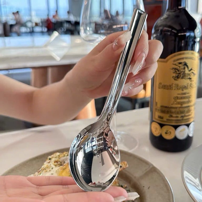 NN88 - Set 5 thìa phở cán dài 18cm