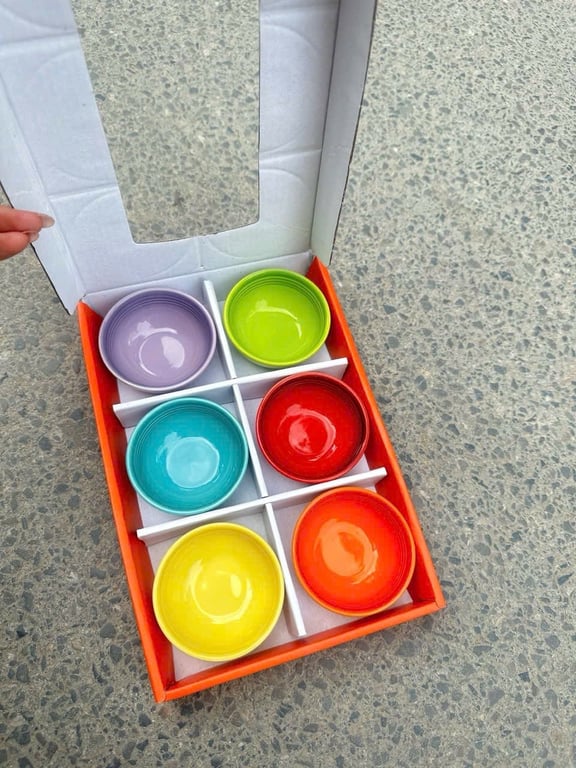 SET 6 BÁT CHẤM CẦU VỒNG LE CREUSET