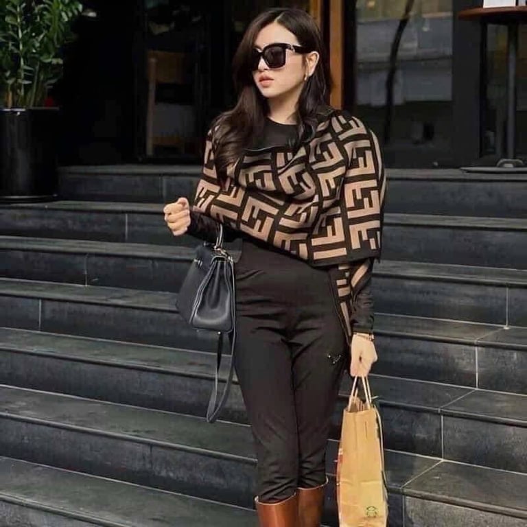 khăn F.endi hàng remake chất dạ pha cashmere