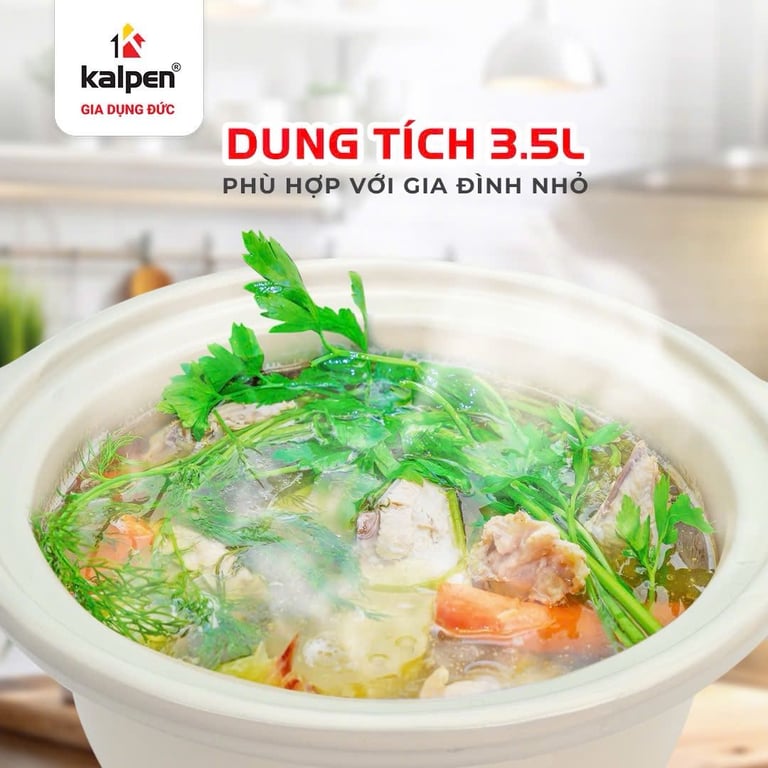 NỒI NẤU CHẬM KALPEN SK1 - DUNG TÍCH 3,5L