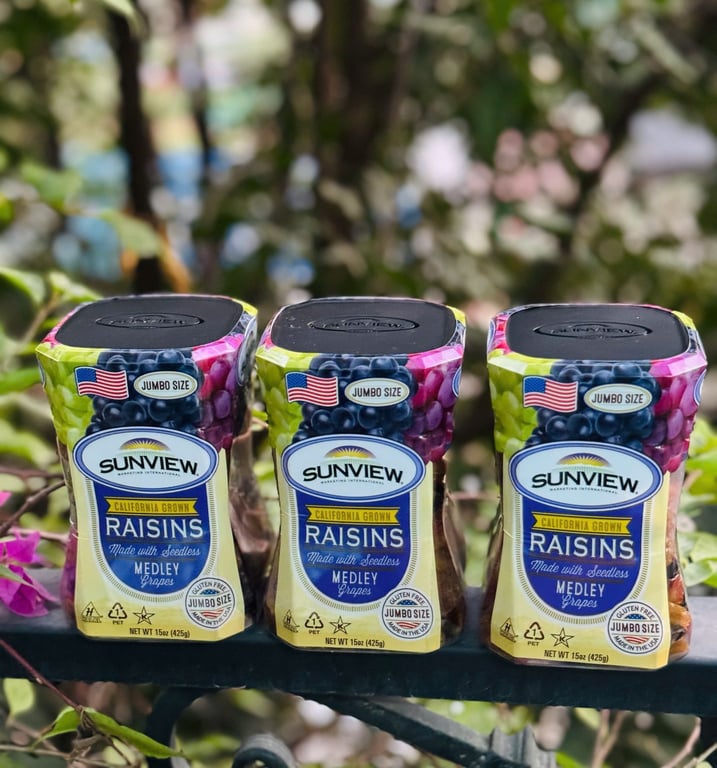 Hộp nho khô Lon MEDLEY Raisin 425gr USA chính hãng