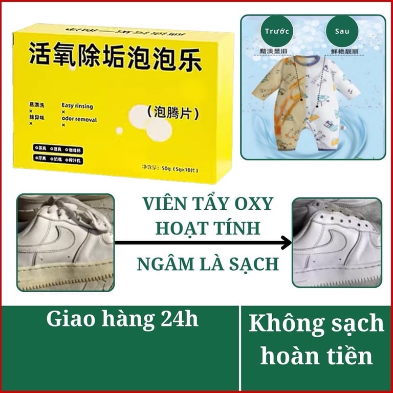 💥VIÊN SỦI OXY TẨY RỬA ĐA NĂNG