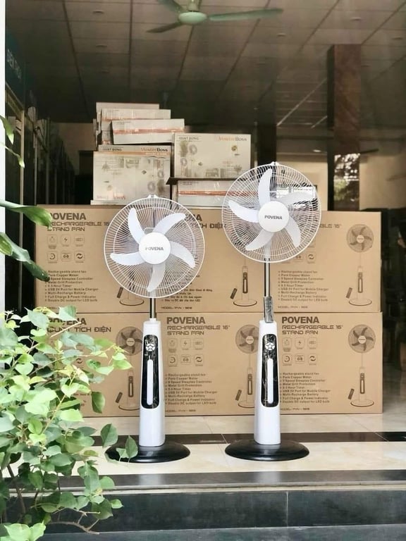 Quạt tích điện Povena PVN-5616