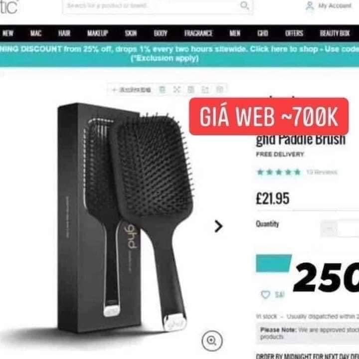 LƯỢC GỠ RỐI TÓC GHD