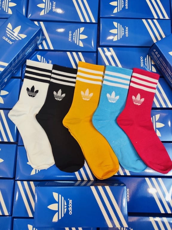 HỘP 5 ĐÔI TẤT ADIDAS CỔ CAO SIÊU ĐẸP