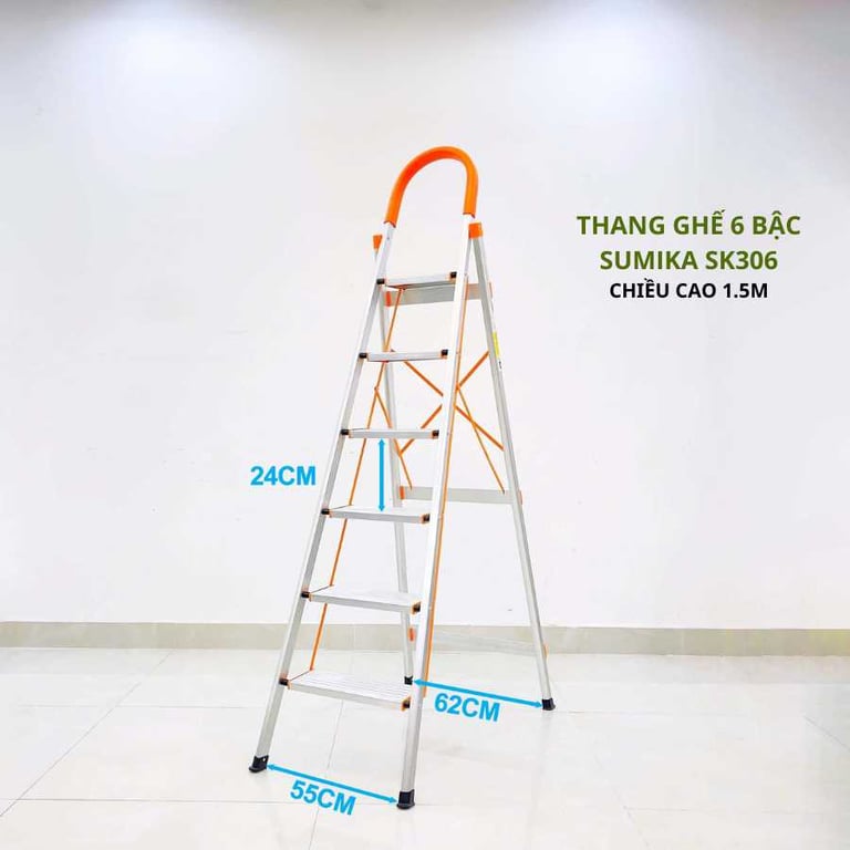 THANG NHÔM DẠNG BẬC GHẾ SUMIKA. MODEL: SK306