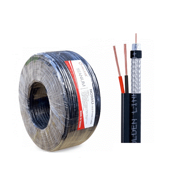 Cáp Camera Golden Link TITANIUM RG59/U+2C TAIWAN 100M P/N TW501-100