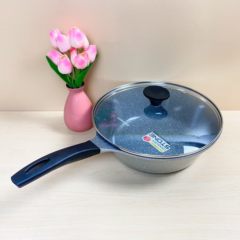 CHẢO SÂU LÒNG MARBLE STONE 7 LỚP 30CM LOCK&LOCK LCA6305D