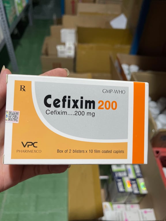 Cefixim 200mg Cửu Long h/20v nén