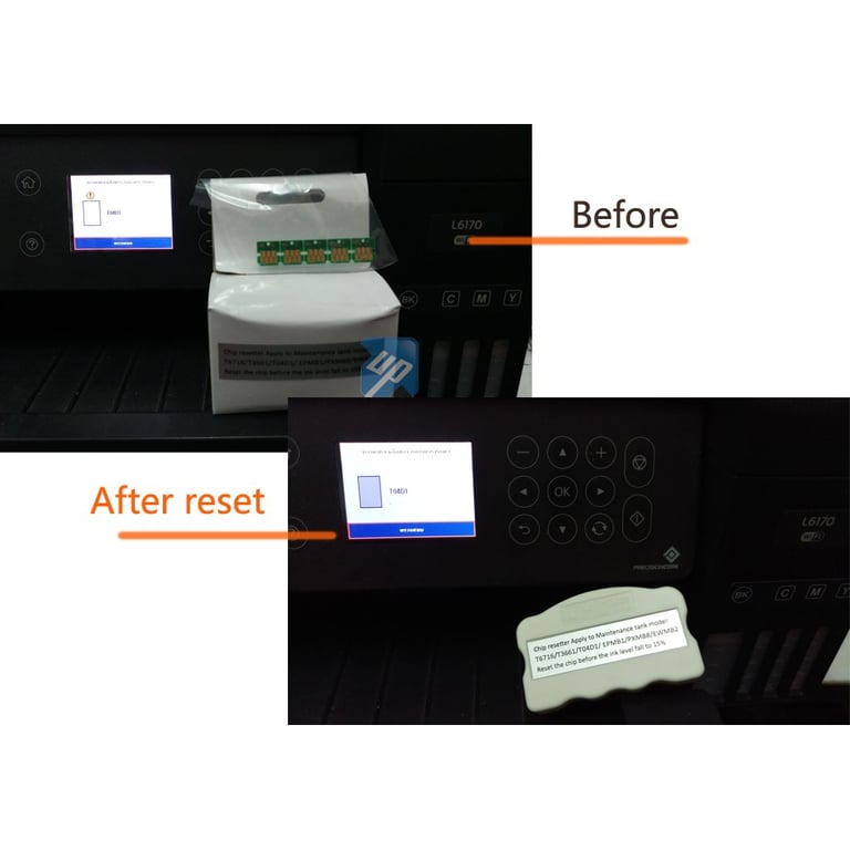 Maintenance Box Resetter For Epson Printer - Model WorkForce Pro WF-C5710 (T6716)