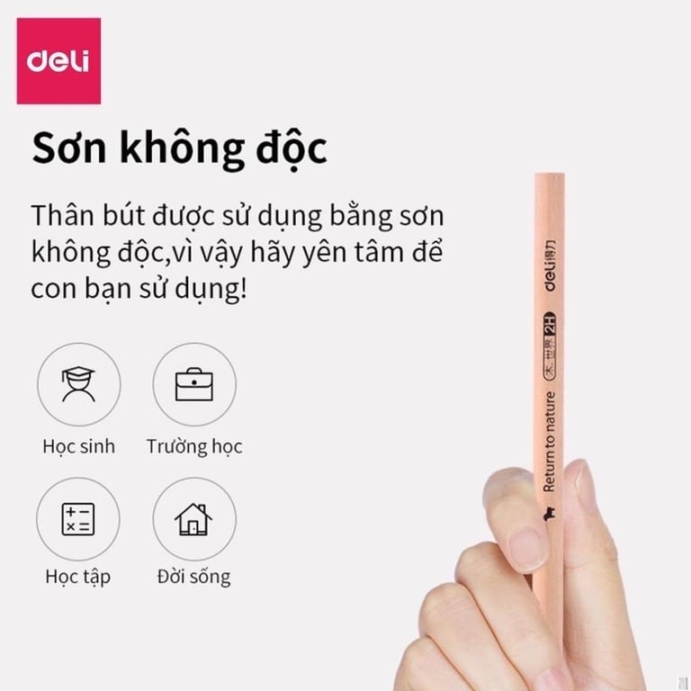 HỘP 30 BÚT CHÌ LỤC GIÁC DELI