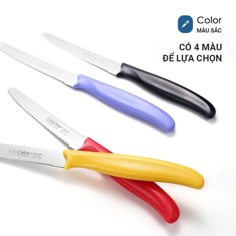 Dao gọt răng cưa GGOMI GG360 Hàn Quốc Dài 22cm