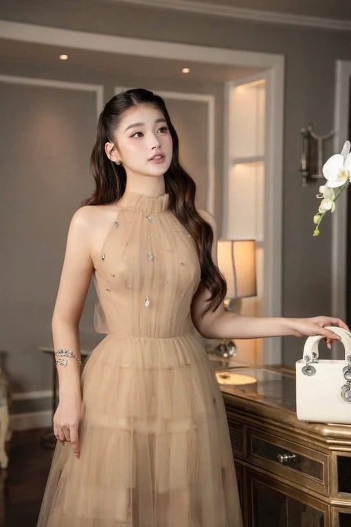 Yếm ren nâu ChouChou ( size s )