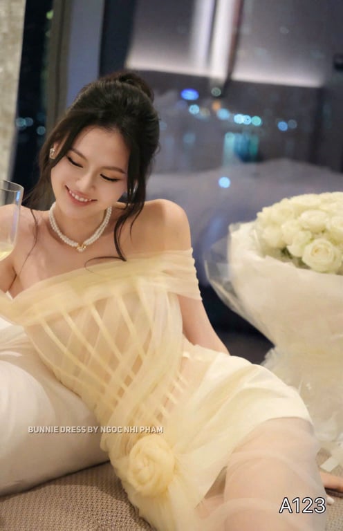 A123- váy body trễ vai TRANALI