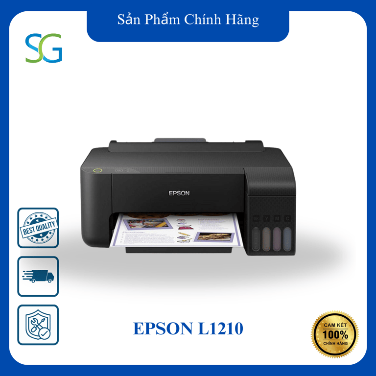 Máy In Phun Màu Đơn Năng Epson L1210 (A4/A5/ USB) -  Chính Hãng