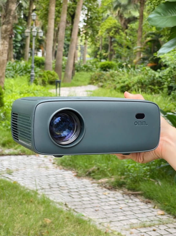 Máy chiếu hãng Onn (Walmart Mỹ ), chiếu tối đa 210 inch, độ phân giải 720p