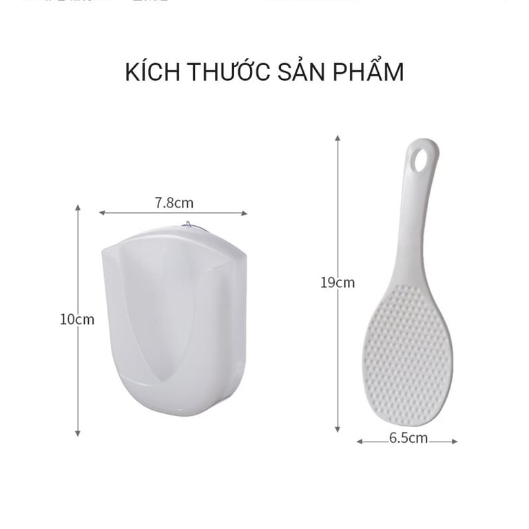 🦋 Muôi xới cơm kèm giá đựng Nhật Bản